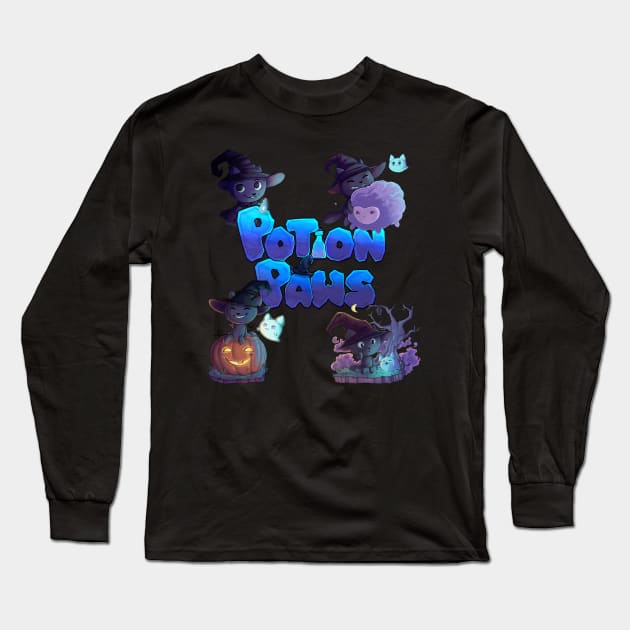 Potion Paws Long Sleeve T-Shirt by bittentoast